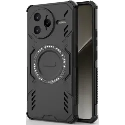 Phonesta Shield Armor Back Cover hoesje met MagSafe voor Xiaomi Poco F7 Ultra - Zwart