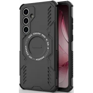 Phonesta Shield Armor Back Cover hoesje met MagSafe voor Samsung Galaxy S24 FE - Zwart