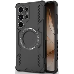 Phonesta Shield Armor Back Cover hoesje met MagSafe voor Samsung Galaxy S25 Ultra - Zwart