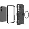 Phonesta Shield Armor Back Cover hoesje met MagSafe voor Samsung Galaxy S25/S24 - Zwart 5