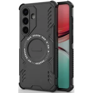 Phonesta Shield Armor Back Cover hoesje met MagSafe voor Samsung Galaxy S26 - Zwart