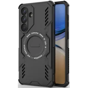 Phonesta Shield Armor Back Cover hoesje met MagSafe voor Samsung Galaxy S26 Plus - Zwart