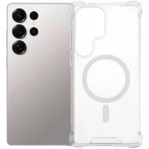 Phonesta Shockproof MagSafe Back Cover hoesje voor Samsung Galaxy S25 Ultra - Transparant