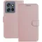 Phonesta Smooth Skin Book Wallet Case hoesje voor Motorola Edge 60 Neo/Edge 50 Neo / ThinkPhone 25 - Roségoud