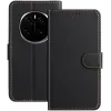 Phonesta Smooth Skin Book Wallet Case hoesje voor HONOR Magic7 Pro - Zwart