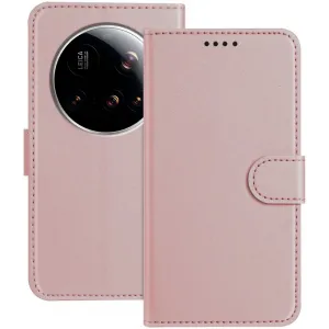 Phonesta Smooth Skin Book Wallet Case hoesje voor Xiaomi 15 Ultra - Roségoud