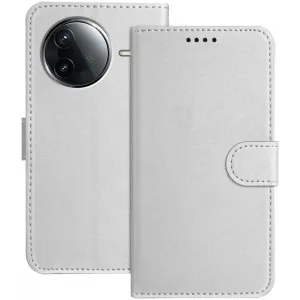 Phonesta Smooth Skin Book Wallet Case hoesje voor Xiaomi Poco F7 Pro/F7 Ultra - Zilver