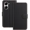 Phonesta Smooth Skin Book Wallet Case hoesje voor Xiaomi Poco X7 Pro - Zwart