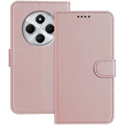 Phonesta Smooth Skin Book Wallet Case hoesje voor Xiaomi Redmi 14C / Xiaomi Poco C75 - Roségoud