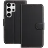 Phonesta Smooth Skin Book Wallet Case hoesje voor Samsung Galaxy S25 Ultra - Zwart