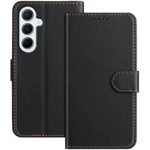 Phonesta Smooth Skin Book Wallet Case hoesje voor Samsung Galaxy A26 - Zwart
