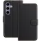 Phonesta Smooth Skin Book Wallet Case hoesje voor Samsung Galaxy S24 FE - Zwart