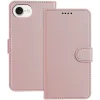 Phonesta Smooth Skin Book Wallet Case hoesje voor Apple iPhone 17e/16e - Roségoud