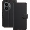 Phonesta Smooth Skin Book Wallet Case hoesje voor HONOR 400 - Zwart