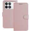 Phonesta Smooth Skin Book Wallet Case hoesje voor Xiaomi 14T Pro - Roségoud