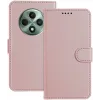 Phonesta Smooth Skin Book Wallet Case hoesje voor Oppo Reno12 F/Reno12 FS - Roségoud
