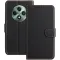 Phonesta Smooth Skin Book Wallet Case hoesje voor Oppo Reno12 F/Reno12 FS - Zwart