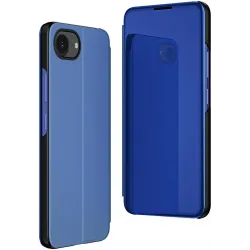 Phonesta Smart Mirror View Book Case hoesje voor Apple iPhone 17e/16e - Blauw