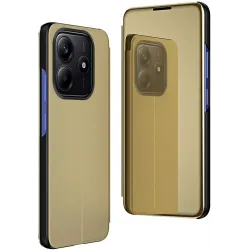 Phonesta Smart Mirror View Book Case hoesje voor Xiaomi Redmi Note 14 4G - Goud