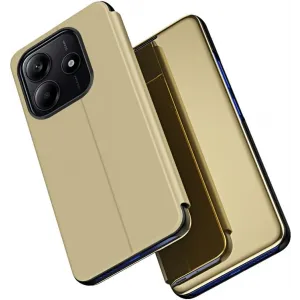 Phonesta Smart Mirror View Book Case hoesje voor Xiaomi Redmi Note 14 5G - Goud