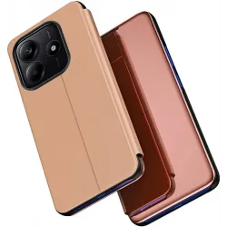 Phonesta Smart Mirror View Book Case hoesje voor Xiaomi Redmi Note 14 5G - Roségoud