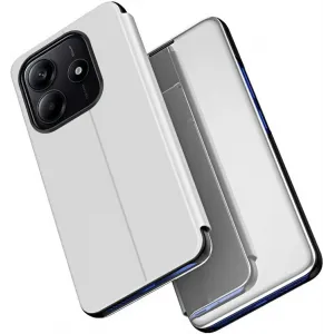 Phonesta Smart Mirror View Book Case hoesje voor Xiaomi Redmi Note 14 5G - Zilver