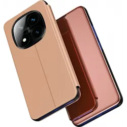 Phonesta Smart Mirror View Book Case hoesje voor Xiaomi Redmi Note 14 Pro Plus - Roségoud
