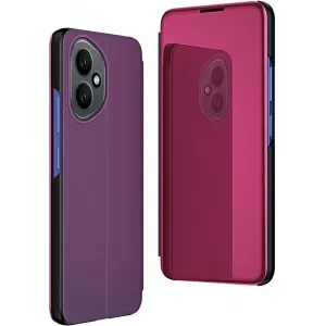 Phonesta Smart Mirror View Book Case hoesje voor HONOR 400 - Paars