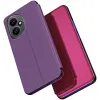 Phonesta Smart Mirror View Book Case hoesje voor HONOR 400 - Paars 1
