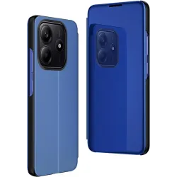 Phonesta Smart Mirror View Book Case hoesje voor Xiaomi Redmi Note 14 4G 164.8mm - Blauw