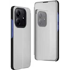 Phonesta Smart Mirror View Book Case hoesje voor Xiaomi Redmi Note 14 4G 164.8mm - Zilver