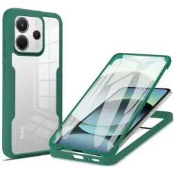 Phonesta Slim Protect 360 hoesje met Screenprotector voor Xiaomi Redmi Note 14 4G - Groen