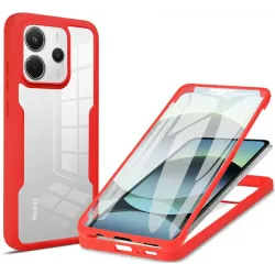 Phonesta Slim Protect 360 hoesje met Screenprotector voor Xiaomi Redmi Note 14 4G - Rood