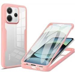 Phonesta Slim Protect 360 hoesje met Screenprotector voor Xiaomi Redmi Note 14 4G - Roze