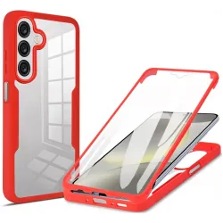Phonesta Slim Protect 360 hoesje met Screenprotector voor Samsung Galaxy A26 - Rood
