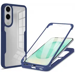 Phonesta Slim Protect 360 hoesje met Screenprotector voor Samsung Galaxy S25 Edge - Blauw