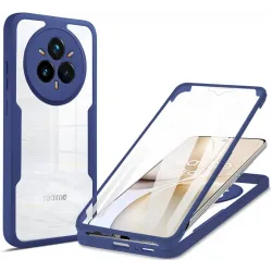 Phonesta Slim Protect 360 hoesje met Screenprotector voor Realme 14 Pro - Blauw