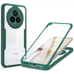 Phonesta Slim Protect 360 hoesje met Screenprotector voor Realme 14 Pro Plus - Groen