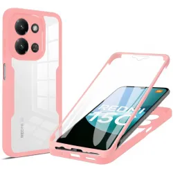 Phonesta Slim Protect 360 hoesje met Screenprotector voor Xiaomi Redmi 15C / Xiaomi Poco C85 - Roze