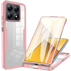 Phonesta Slim Protect 360 hoesje met Screenprotector voor Xiaomi 14T Pro - Roze