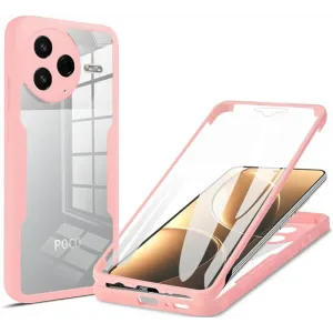 Phonesta Slim Protect 360 hoesje met Screenprotector voor Xiaomi Poco F7 Pro - Roze
