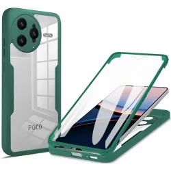 Phonesta Slim Protect 360 hoesje met Screenprotector voor Xiaomi Poco F7 Ultra - Groen
