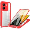Phonesta Slim Protect 360 hoesje met Screenprotector voor Xiaomi Poco M7 Pro - Rood