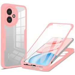 Phonesta Slim Protect 360 hoesje met Screenprotector voor HONOR 400 - Roze