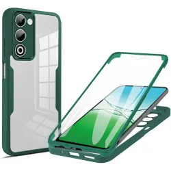 Phonesta Slim Protect 360 hoesje met Screenprotector voor Oppo A5/A5m - Groen