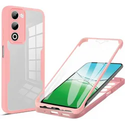 Phonesta Slim Protect 360 hoesje met Screenprotector voor Oppo A5/A5m - Roze