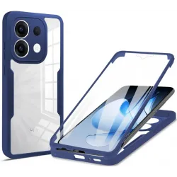 Phonesta Slim Protect 360 hoesje met Screenprotector voor Oppo Reno13 - Blauw