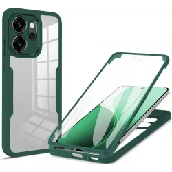 Phonesta Slim Protect 360 hoesje met Screenprotector voor Oppo Reno14 F/FS - Groen