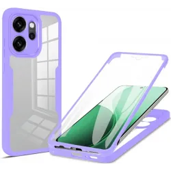Phonesta Slim Protect 360 hoesje met Screenprotector voor Oppo Reno14 F/FS - Paars