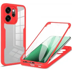 Phonesta Slim Protect 360 hoesje met Screenprotector voor Oppo Reno14 F/FS - Rood